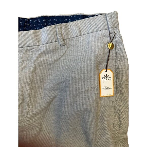 Peter Millar Pants Mens 36 x 36 Ash Gray Flat Corduroy Casual Golf MF13B86 NEW - Picture 4 of 6